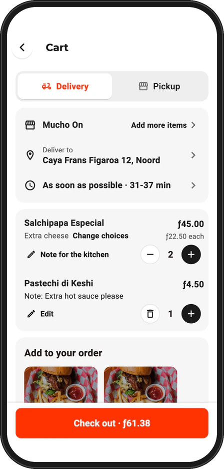 VapVap app cart screen